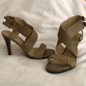 Levity stacked heel sandals